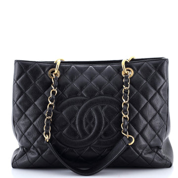 Chanel Grand Shopping Tote Quilted Caviar