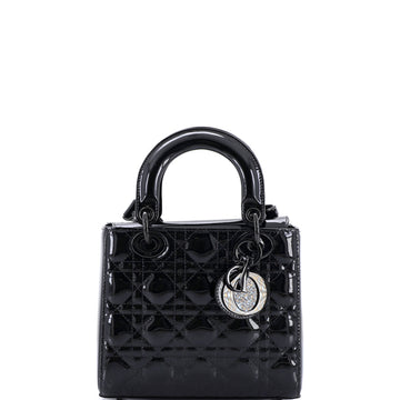 Christian Dior Lady Dior Bag Cannage Quilt Patent Small
