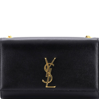 Saint Laurent Classic Monogram Crossbody Bag Grainy Leather Medium