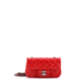 Chanel Classic Single Flap Bag Quilted Lambskin Extra Mini