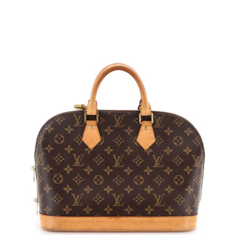 Louis Vuitton Vintage Alma Handbag Monogram Canvas PM