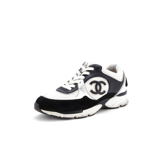 Chanel Women's CC Low-Top Sneakers Leather and Mesh