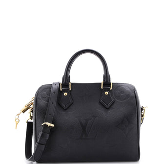 Louis Vuitton Speedy Bandouliere Bag Monogram Empreinte Giant 25
