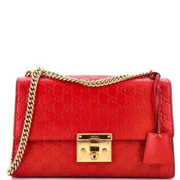 Gucci Padlock Shoulder Bag Guccissima Leather Medium