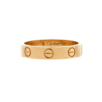 Cartier Love Wedding Band Ring 18K Yellow Gold