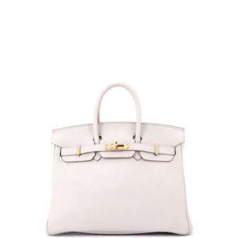 Hermes Birkin Handbag Light Togo with Rose Gold Hardware 25