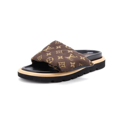 Louis Vuitton Women's Pool Pillow Comfort Mule Sandals Monogram Nylon