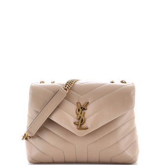 Saint Laurent Loulou Shoulder Bag Matelasse Chevron Leather Small