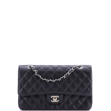 Chanel Classic Double Flap Bag Quilted Caviar Medium