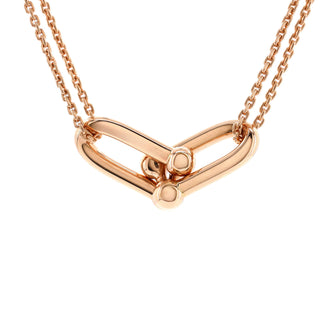 Tiffany & Co. HardWear Double Link Pendant Necklace 18K Rose Gold