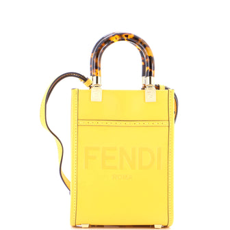Fendi Sunshine Shopper Tote Leather Mini