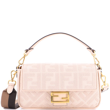 Fendi Baguette NM Bag Zucca Embroidered Canvas Medium