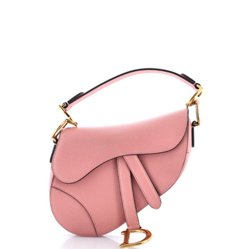 Christian Dior Saddle Handbag Leather Mini