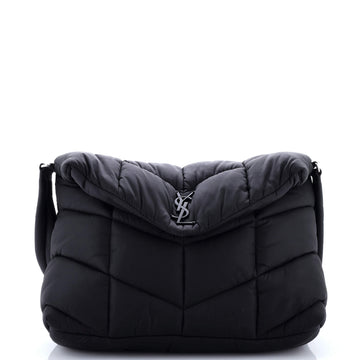 Saint Laurent Loulou Puffer Messenger Bag Quilted Econyl