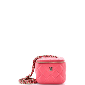Chanel Classic Vanity Case with Chain Quilted Lambskin Mini