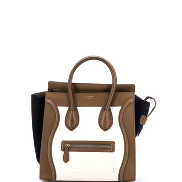 Celine Tricolor Luggage Bag Leather Mini