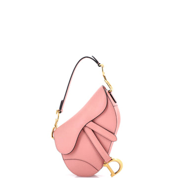 Christian Dior Saddle Handbag Leather Mini