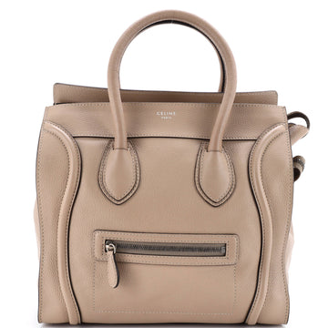 Celine Luggage Bag Grainy Leather Mini