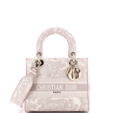 Christian Dior Toile de Jouy Lady D-Lite Bag Embroidered Canvas