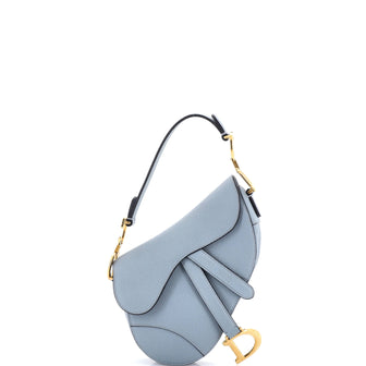Christian Dior Saddle Handbag Leather Mini