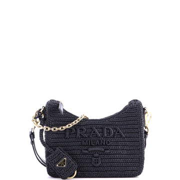 Prada Re-Edition 2000 Shoulder Bag Raffia Mini