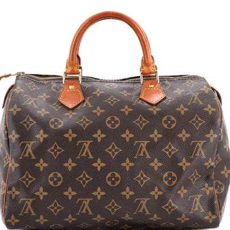 Louis Vuitton Speedy Handbag Monogram Canvas 30