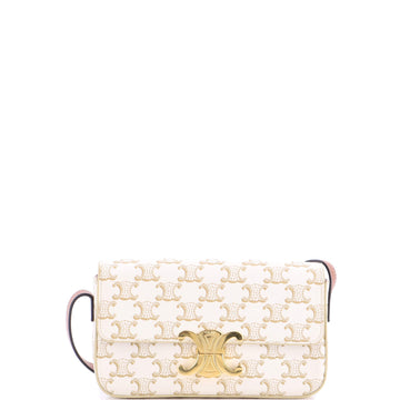 Celine Triomphe East-West Shoulder Bag Triomphe Coated Canvas
