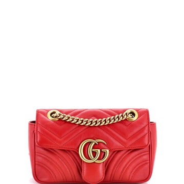Gucci GG Marmont Flap Bag Matelasse Leather Mini