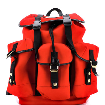 Gucci Aria 100th Anniversary Off The Grid Backpack Embroidered Felt with Leather
