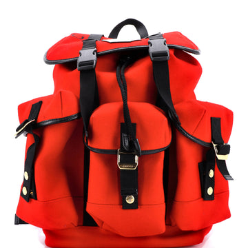 Gucci Aria 100th Anniversary Off The Grid Backpack Embroidered Felt with Leather