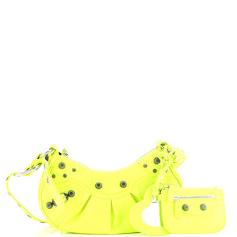 Balenciaga Le Cagole Giant Studs Shoulder Bag Leather XS