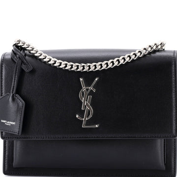 Saint Laurent Sunset Crossbody Bag Leather Medium