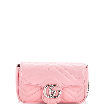Gucci GG Marmont Flap Bag Matelasse Leather Super Mini