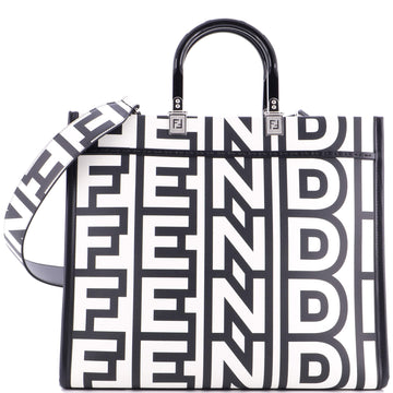 Fendi x Marc Jacobs Sunshine Shopper Tote Printed Leather Medium