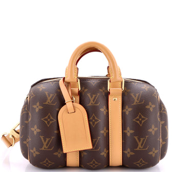Louis Vuitton Keepall Bandouliere Bag Blown Up Monogram Canvas 25