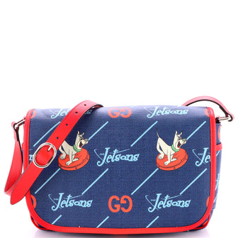 Gucci x The Jetsons Flap Messenger GG Astro Printed Coated Canvas
