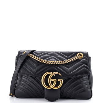 Gucci GG Marmont Flap Bag Matelasse Leather Medium