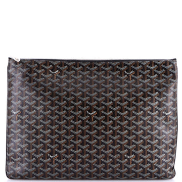 Goyard Senat Zip Pouch Coated Canvas GM