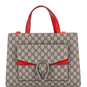 Gucci Dionysus Convertible Tote GG Coated Canvas Medium