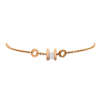 Bvlgari B.Zero1 Soft Bracelet 18K Rose Gold with Ceramic