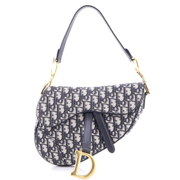 Christian Dior Saddle Handbag Oblique Canvas Mini