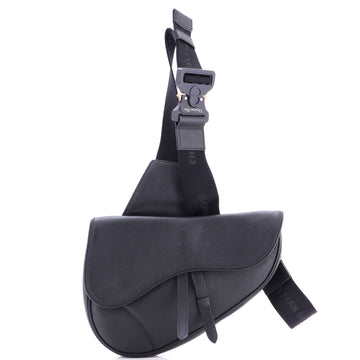 Christian Dior Saddle Crossbody Bag Leather Mini