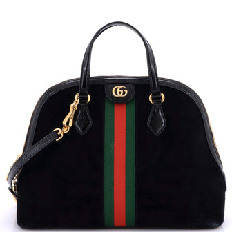 Gucci Ophidia Dome Top Handle Bag Suede Medium