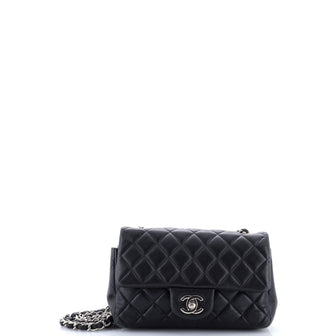 Chanel Classic Single Flap Bag Quilted Lambskin Mini