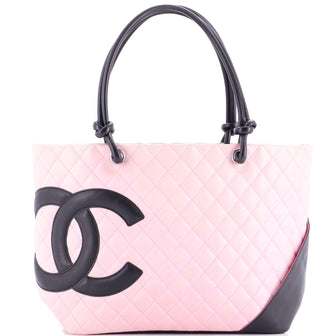 Chanel Cambon Tote Quilted Leather Large