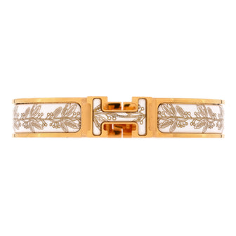 Hermes Clic H Bracelet Printed Enamel Extra Narrow
