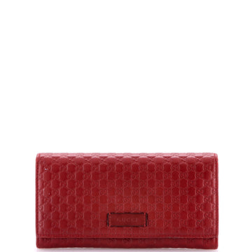 Gucci Flap Wallet Microguccissima Leather Long
