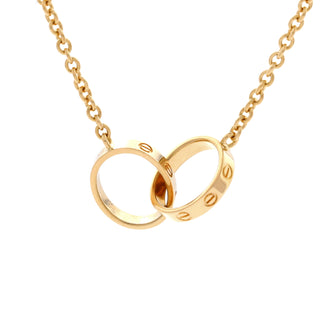 Cartier Love Interlocking Necklace 18K Yellow Gold