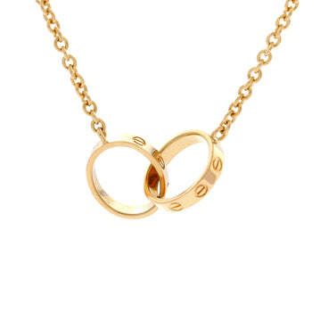 Cartier Love Interlocking Necklace 18K Yellow Gold