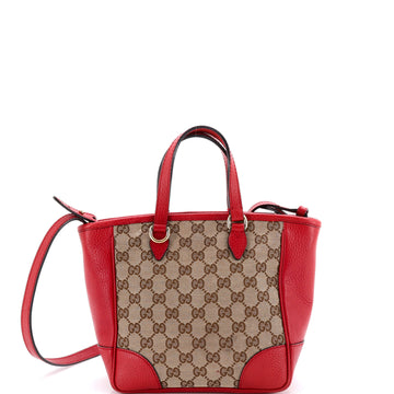 Gucci Bree Convertible Tote GG Canvas with Leather Small